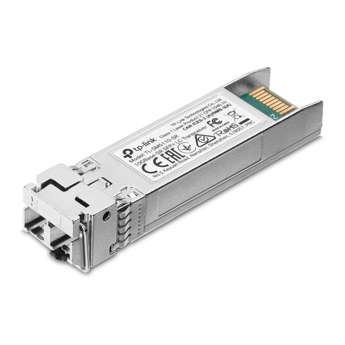 Трансивер SFP+ TP-Link TL-SM5110-SR, 10GBase-SR SFP+ LC Transceiver, 850nm Multi-mode, LC Duplex Connector, Up to 300m Distance, Supports Digital Diagnostic Monitoring (DDM), Hot-Pluggable
