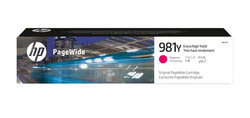 Картридж HP 981Y Magenta для PageWide Enterprise Color MFP 556dn/556xh/586dn/586f/586z (16000 стр) ( L0R14A )