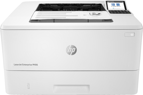 Принтер HP  LaserJet Enterprise M406dn A4, лазерный, черно-белый, 40стр/мин, 1200dpi, 800МГц, 1024Мб, 350+100, AirPrint/USB/Ethernet , 3000стр/картридж, (3PZ15A)(205998)