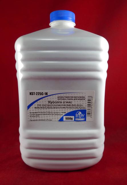 KST-225C-1K Тонер для Kyocera TK-895/5140/5150/5215/5270/5280/5290/5305/8115/8325 Cyan (Tomo  VF03-C)  (кан.  1кг) B&W