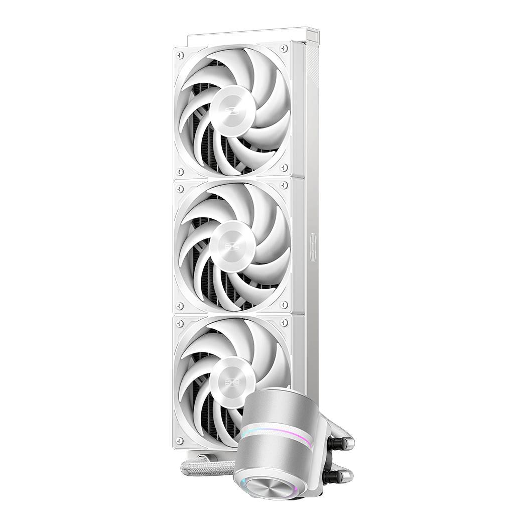 Система охлаждения/ Water Cooling System PCCooler DE360 Pro WH (300W, 360mm, White, ARGB Pump, Fans: 3x120mm, 86.73CFM, 32dBA, 2200RPM/ Pump height 57mm, 28dBA, 3200RPM, Rad thickness 27mm/ S: 1851, 1700, 1200, 115X, AM5, AM4, AM3)