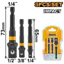Набор адаптеров INGCO AMN365A01, 1/4", 3/8", 1/2", 3 шт