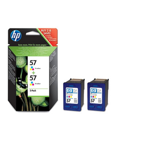 Картридж HP C9503AE 2-Pack  (№57+№57)Color для DJ450C(B)i/wbt/5150/5652/96x0,OJ4255/6110,PhSm145/7xx0,PSC1110/12xx
