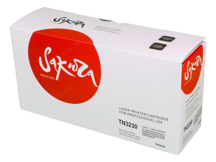 SATN3230 Картридж SAKURA TN3230 для Brother HL5340D/5350DN/5370DW/5380DN/DCP8085/8070/MFC8370/8880,  черный  ,  3000 к.