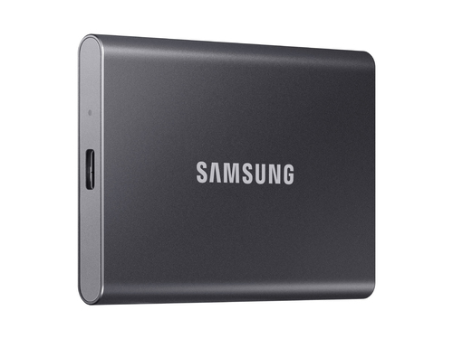 Твердотельный диск 500GB Samsung T7 Touch MU-PC500T/WW, V-NAND, USB 3.1 Type-C [R/W - 1000/1050 MB/s] Титан /EU