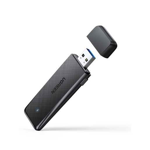50340_ Адаптер двухдиапазонный UGREEN CM492 (50340) AC1300 Wireless Network Adapter.  Цвет:  черный