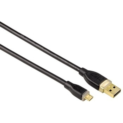 Кабель USB2.0 Hama USB A (m)/micro USB B (m) 1.8м экран. позолоченные контакты (00078419)