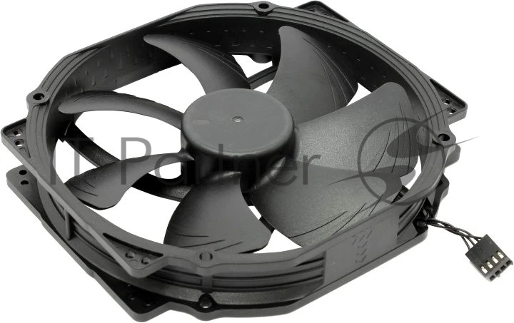 Вентилятор корпусной Noctua NF-A15 HS-PWM chromax.black, 140 мм, 1500 об/мин, 24.6 дБ, 4-pin PWM, без подсветки, черный