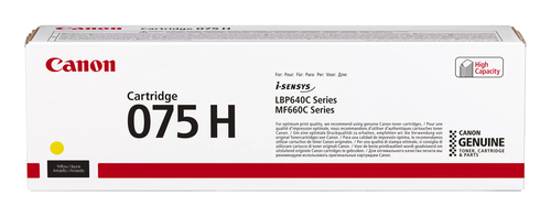 Тонер-картридж Canon 075H 6366C002 желтый для LBP646Cdw/LBP647Cdw/MF664Cdw/MF667Cdw , 2.5 тыс. стр.