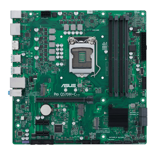 Материнская плата ASUS PRO Q570M-C/CSM LGA1200 Intel Q570 4xDDR4 1xPCI-Express x16 2xPCI-Express x1 6xSATA 6Gb/s Micro-ATX Retail