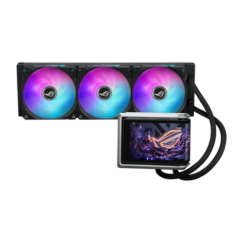Жидкостная система охлаждения ASUS ROG RYUO IV 360 ARGB черный, алюминий/медь, 2000 об/мин, 30.7 дБ, 4 pin