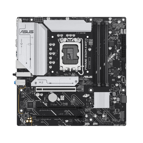 Материнская плата ASUS PRIME B760M-A WIFI II LGA1700 mATX 4xDDR5 3xPCIEx16 2xM.2 DP 2xHDMI 2.5GLAN Wi-Fi 6