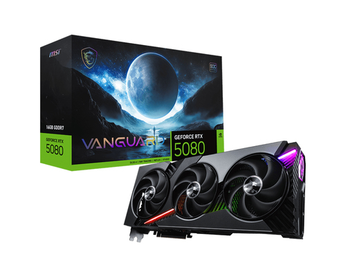 Видеокарта MSI NVIDIA GeForce RTX 5080 16Gb PCI-E RTX 5080 16Gb VANGUARD SOC 256bit GDDR7 2730/30000 HDMIx1 DPx3 HDCP Ret
