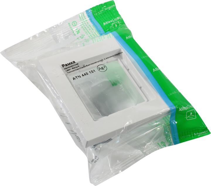 Schneider Electric AtlasDesign <ATN440101> Рамка  (1 пост, белый)