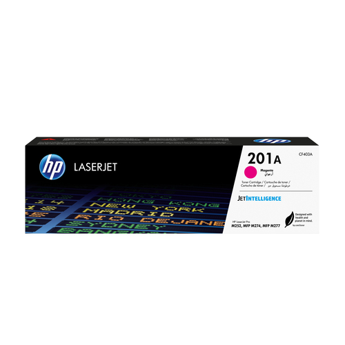 Картридж HP 201A CF403A для HP Color LaserJet Pro M252, M252dw, M252n, M274, M274n, M277, M277dw, M277n (пурпурный стандартной емкости, 1400 стр.)