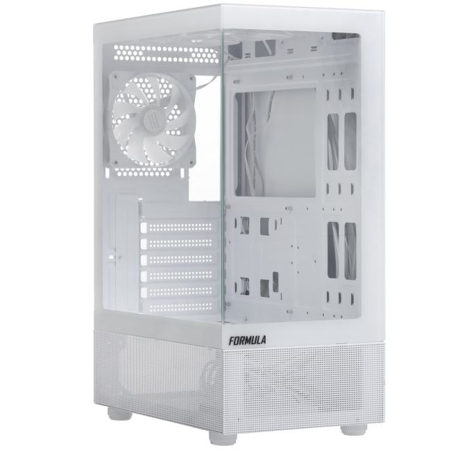 Корпус Formula Crystal Z1 PLUS белый без БП ATX 2x120mm 2xUSB2.0 1xUSB3.0 audio  bott  PSU