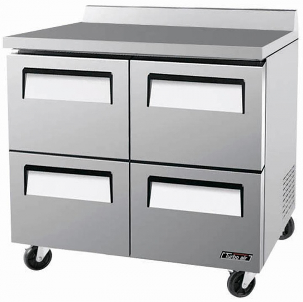 Стол морозильный TurboAir CMWF-36L-2D-4 с ящиками и бортом