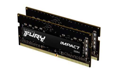 Модуль памяти Kingston FURY Impact Gaming Memory KF432S20IBK2/16 16GB DDR4 3200 SoDimm Non-ECC, CL20, 1.2V, 1Gx8 (Kit of 2), RTL, (318425)