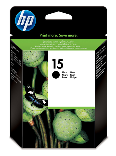 Картридж HP 15 Black для DJ 810c/816c/825c/840c/843c/845c/916c/920c/940c/3810/3816/3820/3822 Officejet 5110/v30/v40/v45 PSC 500/750/950/Fax 1230 Color Copier 310 (500 стр) ( C6615DE )
