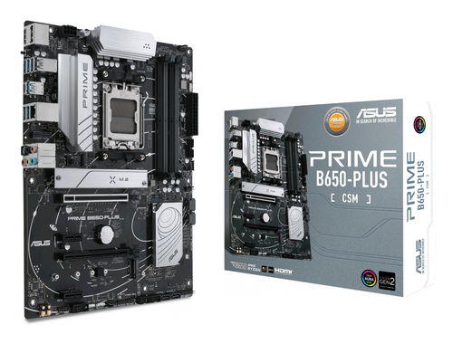 Материнская плата Asus PRIME B650-PLUS-CSM, SocketAM5, AMD B650, ATX, Ret 90MB1BS0-M0EAYC
