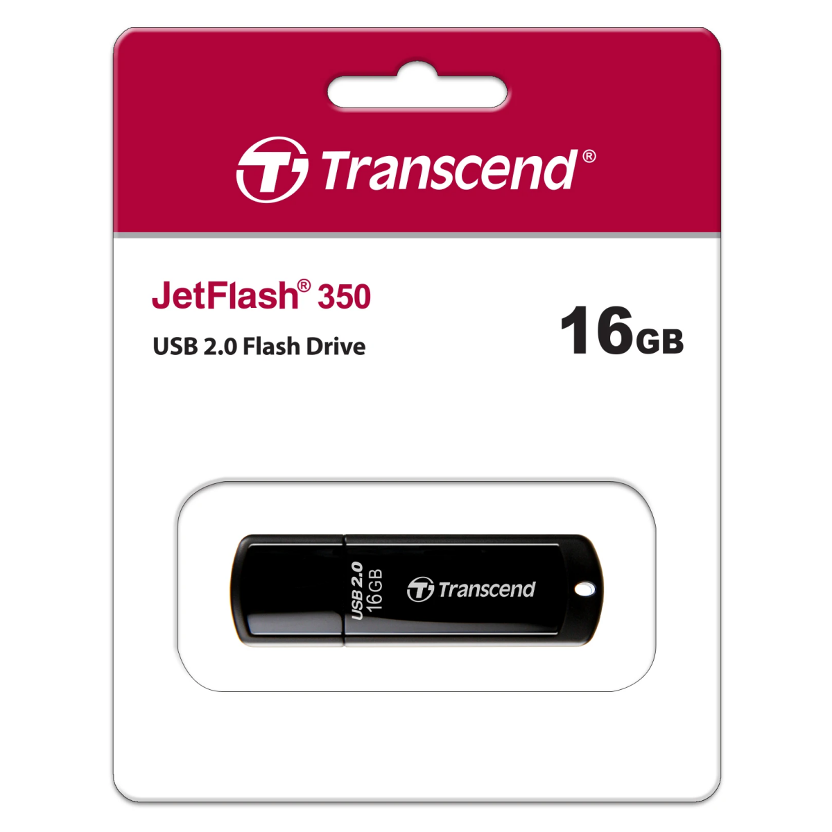 Transcend <TS16GJF350> JetFlash 350 USB2.0 Flash Drive 16Gb (RTL)