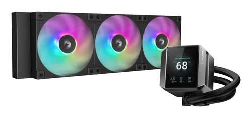 Комплект водяного охлаждения DEEPCOOL MYSTIQUE 360 ARGB LGA20XX/1700/1200/115X/AM5/AM4 (TDP 300W, ARGB Lighting, Anti-Leak edition, PWM, TRIPLE FAN) RET