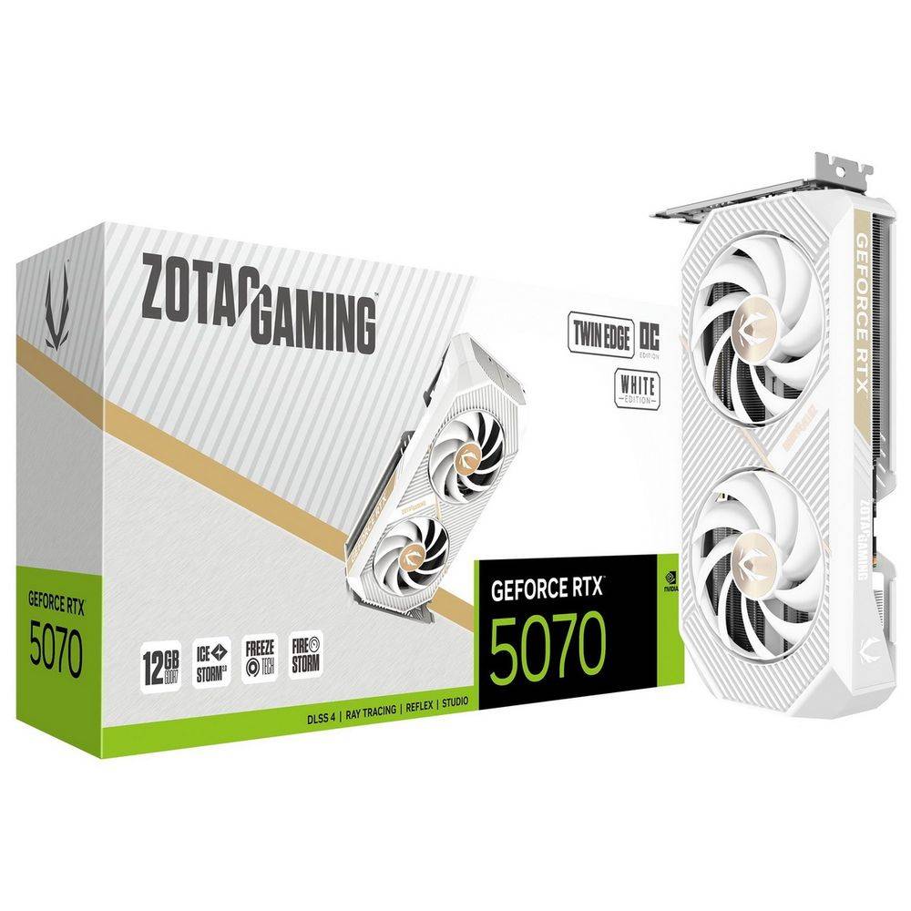 Видеокарта Zotac ZT-B50700Q-10P, GeForce RTX 5070, 12 ГБ DDR7, 192 бит
