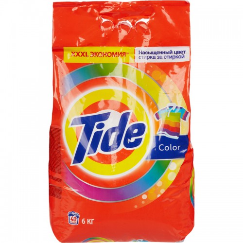 Стиральный порошок автомат TIDE Color (Тайд Колор) 6кг, ш/к 57252