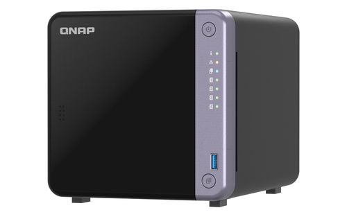 Сетевое хранилище без дисков/ SMB QNAP TS-432X-4G 4-bay 3.5" desktop NAS, AL524 4C 2.0GHz, 4GB DDR4 RAM (max 16GB), 1 x 10GbE SFP+, 2 x 2.5GbE, 1 x PCIe Gen3, 2 x USB 3.2 Gen1