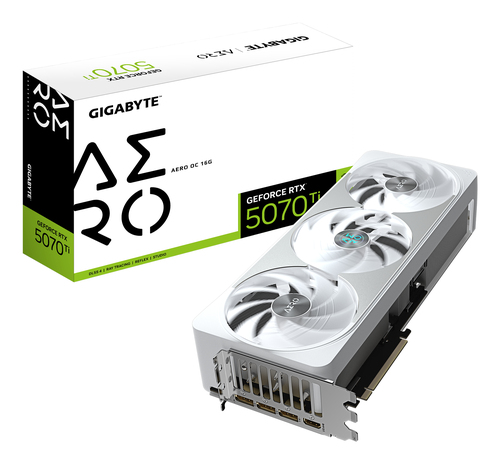 Видеокарта Gigabyte GV-N507TAERO OC-16GD 1.0 NV RTX 5070TI 16Gb 256bit GDDR7 2805/28000/HDMIx1/
