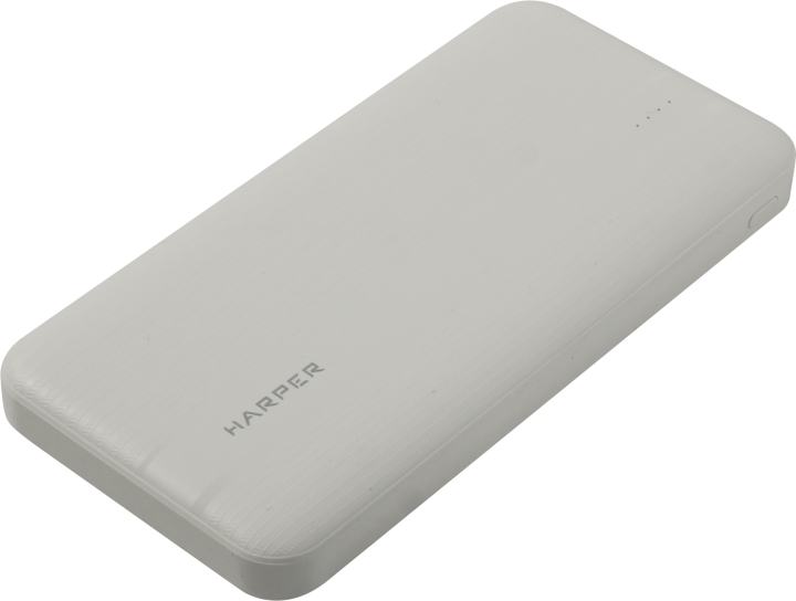 Внешний аккумулятор HARPER <PB-10006 White> (2xUSB, USB-C,  10000mAh,  Li-Pol)