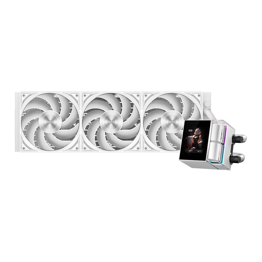 СВО PCCooler DS360 Display WH, 360мм, 3×120мм, ARGB, 310W