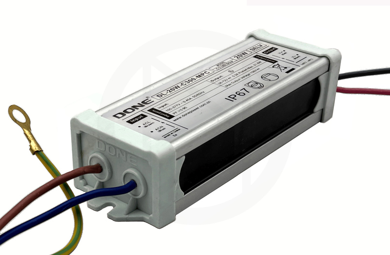 Драйвер светодиодный DONE DL-20W-C300-MPC, 20W, 36-72V, 0.3A, IP67