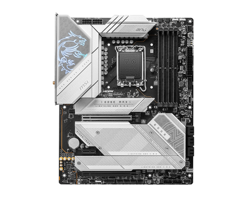 Материнская плата MSI MPG Z790 EDGE TI MAX WIFI Z790, LGA1700, 4*DDR5, 2*PCIEx16, 1*PCIEx1, 5*M.2, 3*TypeC, 4*USB3.2Gen2, 6*USB3.2Gen1, 4*USB2.0, 8*SATA3.0, 2.5G, DP, HDMI, ATX, RTL