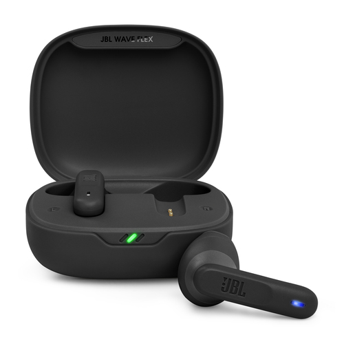 Гарнитура вкладыши JBL Wave Flex 2 черный беспроводные bluetooth в ушной раковине (JBLWFLEX2BLK)