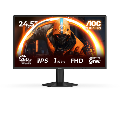 Монитор AOC - AGON 25G50Z, 24.5", 16:9, WLED, IPS, 0.3 мс, 300cd/m², 1000:1, 1920x1080 (Full HD), 260 Гц, 1x HDMI, 1x DP, цвет чёрный, 25G50Z