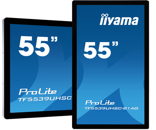 IIYAMA TF5539UHSC-B1AG 55" Touchscreen LCD  monitor  UHD  4K,VGA,2x,DP,open frame,PCAP,1A1DP2H,Face-up