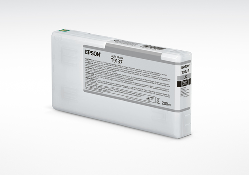 Картридж струйный Epson T9137 с серыми чернилами (200ml) для плоттеров SC-P5000 (C13T913700)