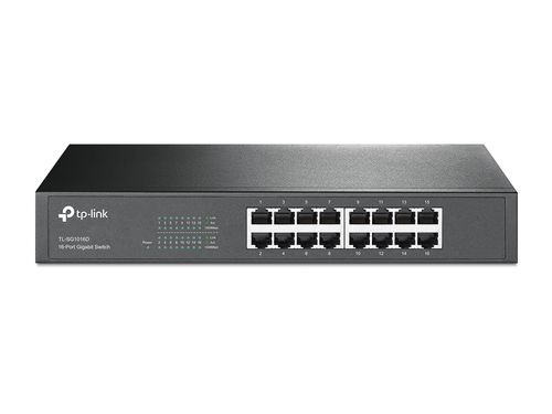 Коммутатор/ 16-Port Gigabit Easy Smart Switch, 16 Gigabit RJ45 Ports, Desktop Steel Case, MTU/Port/Tag-based VLAN, QoS, IGMP Snooping, Web/Utility Management
