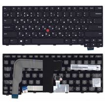 Клавиатура для ноутбука Lenovo Thinkpad T460P, черная с подсветкой, с рамкой, с трекпоинтом, гор. Enter