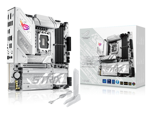 ASUS ROG STRIX B860-G GAMING WIFI (Socket 1851, mATX, 4xDDR5(256GB), DP/HDMI 2.1, 1xPCIe 5.0x16, 1xLAN(2.5GbE), Wi-Fi, BT, 4xSATA 6Gb/s, 4xM.2, Thunderbolt, 1xType-C, 5xUSB 3.2, 4xUSB 2.0)