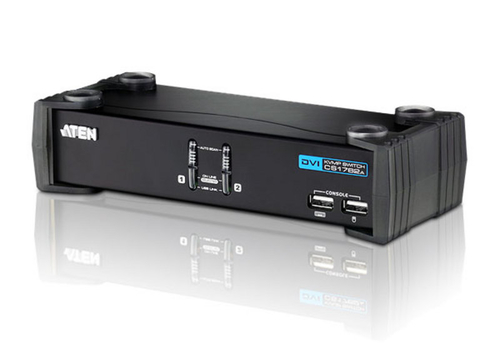 KVM-переключатель ATEN - CS1762A, 2PC, DVI-I (Female) + USB Type B (Female) - 2 ports, CS1762A-AT-G