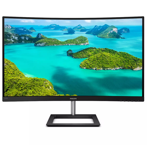 Монитор 31.5" Philips 325E1C VA 2560x1440, 75 Гц, 4 мс, 16:9, 250 кд/м2, 1xHDMI, 1xDP, изогнутый, 1x3.5 мм, черный