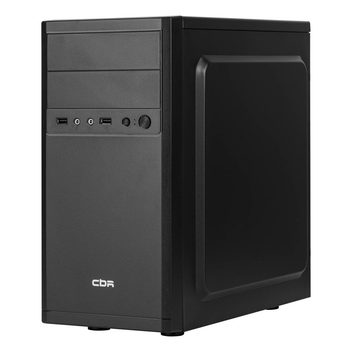 CBR mATX Minitower RD873, без БП, 2*USB 2.0, HD Audio+Mic, Black [PCC-MATX-RD873-WPSU]
