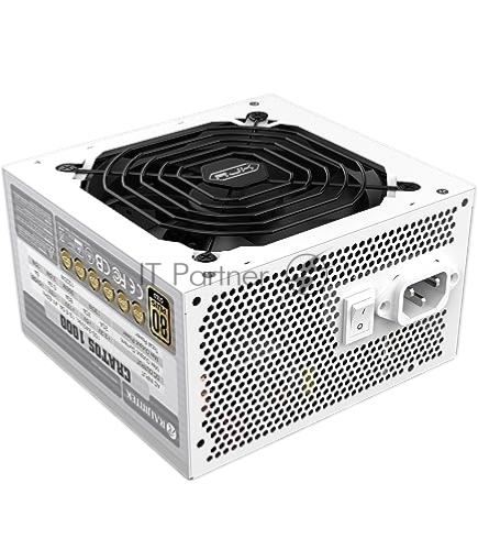 Блок питания RAIJINTEK CRATOS 1000W, 1000Вт, 80+ Gold, 120мм, модульный, белый/черный