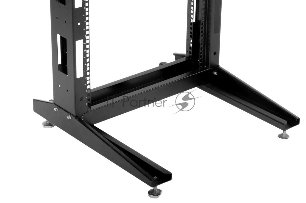 Стойка открытая 19" ЦМО СТК, универсальная, 42U, 2003х600х600 мм (ВхШхГ), однорамная, цвет: чёрный