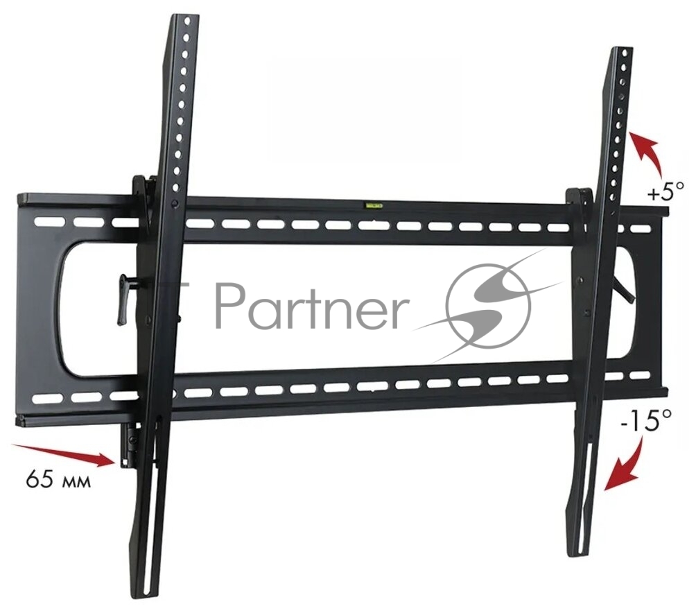 Кронштейн для телевизора Kromax STAR PRO-112 черный 55"-100" макс.103кг настенный наклон
