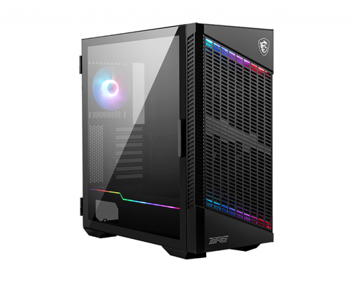 Корпус MSI MPG VELOX 100P AIRFLOW 2xUSB 3.0, 1xType C, 1x120mm ARGB Fan, 3x120mm Black Fan, ARGB Control Board, Tempered Glass Window, Plastic Mesh, Brown box (829292)