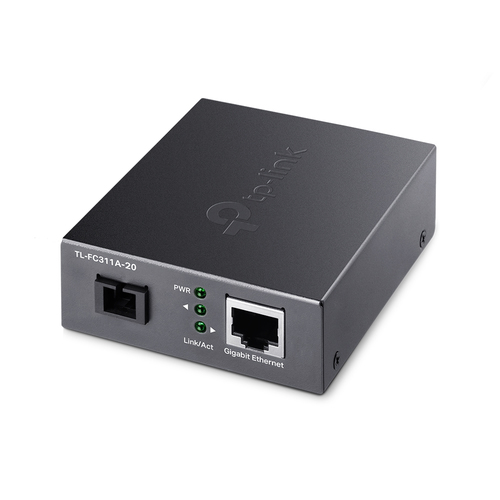 TP-LINK <TL-FC311A-20> 1000Base-T to SM 1000Base-X Media  Converter  (1UTP,  1SC, SM)