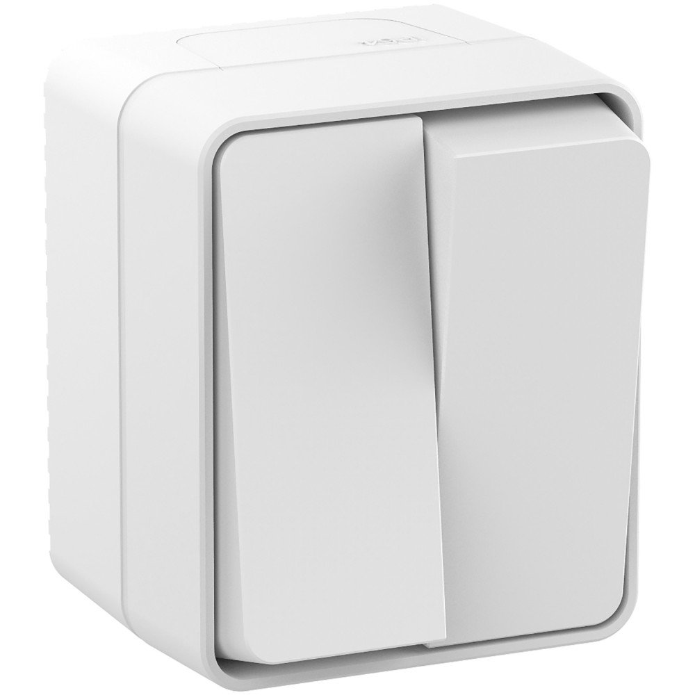 Выключатель Systeme Electric ATN540151, 2-клавишный, IP54, белый